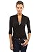 PattyBoutik Women's Convertible Long Sleeve Casual Wrap Knit Top