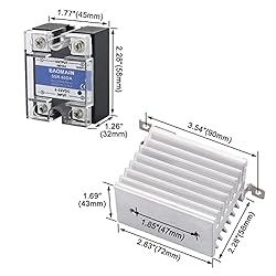 Baomain SSR-60DA 60A Solid State Relay Module