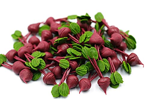Photo 1 of 1shopforyou – 12 Handcrafted Beetroot Decorative Clay Pieces – Display Accents for Home Décor & Artistic Arrangements