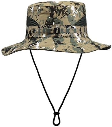 Bucket Hat Camo With String For Mens-Fishing Boonie Hats - UV-Resistant And Cool (camo 3) Apparel