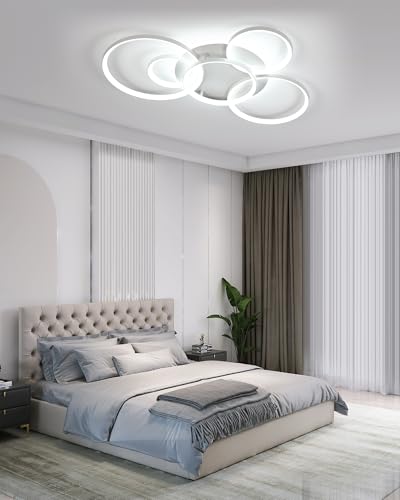 LED Ceiling Light Dimmable 3000K-6000K, LED Chandelier 75W 86 x 60 cm | living room chandelier, LED ceiling light, dimmable chandelier for living room bedroom dining room