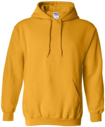Heavy Blend 8 Oz. 50/50 Hooded Sweatshirt (G185) - Gold, XX-Large - View #8