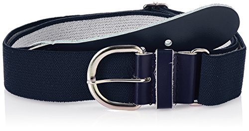 Champro Elastic Baseball Belt with 1.5-Inch Leather Tab (Navy, 28-52-Inch)