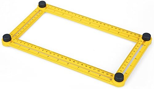 Ezihom Angle-izer Template Tool - Multifunctional Measuring Angle Template Ruler for Handymen, Builders, Craftsmen and DIY-ers