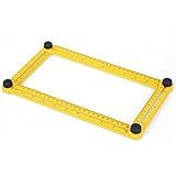 Ezihom Angle-izer Template Tool - Multifunctional Measuring Angle Template Ruler for Handymen, Builders, Craftsmen and DIY-ers