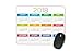 Colorful year 2018 calendar vector template Mouse pad Gaming Mouse pad Mousepad Nonslip Rubber Backing