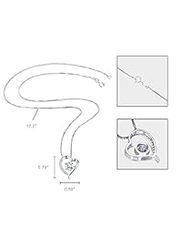 turantu Regalos para las mujeres 925 plata esterlina Forever Love Corazón Collar con Colgante & arete Set AAA CZ Mujeres Joyas