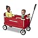 Radio Flyer Stroller Wagon for Kids and Cargo, All-Terrain Wagon with Rubber Tires, Red