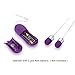 MOJOY Multi 16 Frequency Double Mini Bullet Love Eggs Vibrator/Vibes, Wired Female Masturbator Sex Toys for Women, Purple