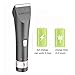 SUMCOO Hair Clippers, Low Noise Cordless Kids Grooming Clippers and Hair Trimmer for Men and Baby with 2 Rechargeable Batteries, Charging Base and 8 Guide Combs (Grey)