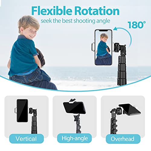UBeesize 67" Phone Tripod Stand & Selfie Stick Tripod, Extendable Cell
