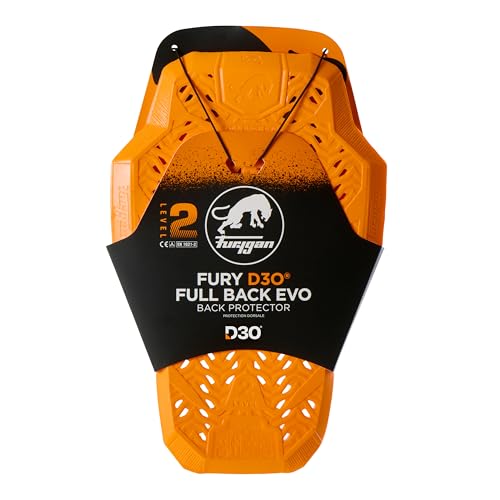 Furygan Full Back Fury D3O EVO Level 2 zugelassener D3O-Rückenprotektor zertifizierter Motorradschutz Leichter, Flexibler Komfort Belüftungssicherheit