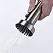 Versatile Brushed Nickel Triple Functional Kitchen Faucet Spray Nozzle Head Replacement Part For Pull Out Kitchen Sink Faucets Pause Stream and Spray Modes