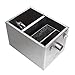 vinmax Stainless Steel Grease Trap Interceptor Set Detachable Design Grease Trap Commercial Grease Traps for Restaurant Kitchen Wastewater Removable Baffles(Ship from US)