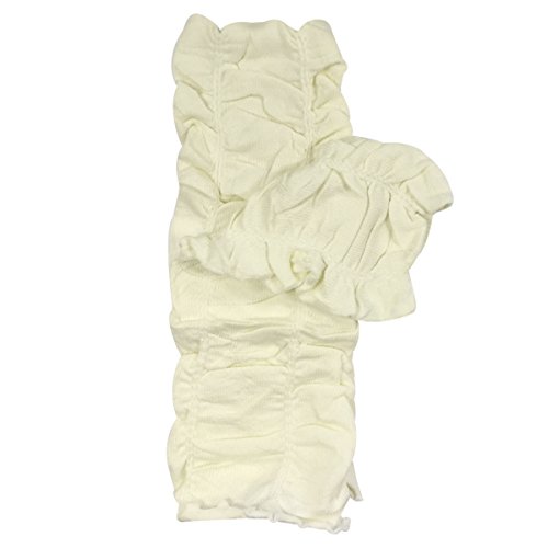 Wrapables Ruffle Leg Warmers for Toddler (Set of 4), Light Blue, White, Gray, Red