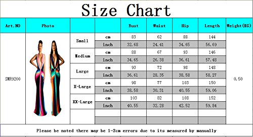 Ophestin Women\'s Long Elegant Party Dresses Sexy Deep V-Neck Maxi Dress