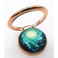 Starry Sky Galaxy Finger Cell Phone Ring Holder Stand Kickstand Compatible Various Smartphones Or Phone Cases (Style3#)