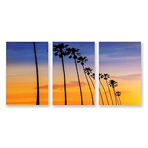 3 Panel The Palm Trees Pictures Home Wall...