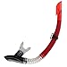 WIN.MAX Anti-Fog Diving Mask and Snorkel Set, Wide View Mask Snorkel Set (Mask/Snorkel, One Size) (Red)