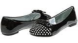Chatties Girls Ballet Flats With Studded Toe Cap & Bow (See More Colors/Sizes)