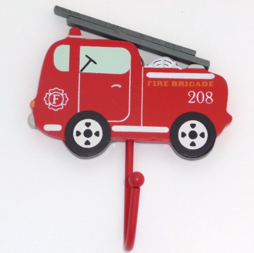 Sass & Belle Fire Engine Single Hook Red