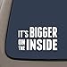 CMI NI131 Dr Who It's Bigger On The Inside Tardis White Vinyl Car/Laptop/Window/Wall Decal | 6