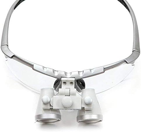 Funwill Portable Magnifying dental Loupes Glassesv3.5X 420mm Optical Silver
