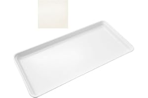 TOAUO MFG Fiberglass 335008 5269 Market Display Tray 9" x 18" x 1" High, White (1 Each)
