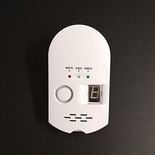 2019 New Propane/Natural Digital Gas Detector, Home Gas Alarm, Gas Leak Detector,High Sensitivity LPG LNG Coal Natural Gas Leak Detection, Alarm Monitor Sensor Home/Kitchen