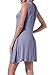 succlace Women's Summer Sleeveless Loose Swing Casual T Shirt Dress With Pockets