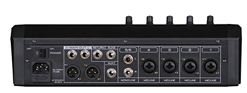 Professional Six-Channel Audio Mixer with USB Interface, Bluetooth, and DSP Sound Effects