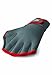 Speedo Aqua Fit Swim Training Gloves, Charcoal/Red, X-Large