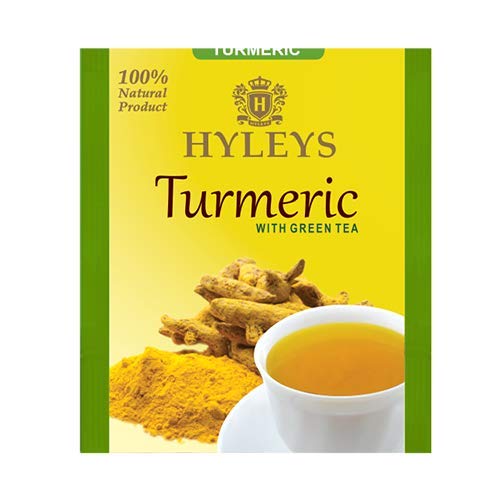 Hyleys Wellness Turmeric with Green Tea 25 Tea Bags (100 Natural