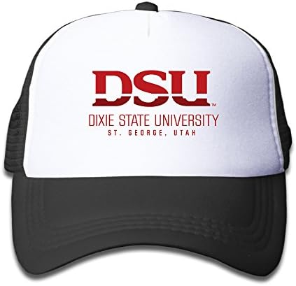 Dsu Dixie State University Logo Girls Adjustable Mesh Trucker Cap Kids Sun Craddle Cap