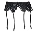Shymay Women's Ideal Garter Belt High Waisted Lace Suspender Belt-3 Pack
