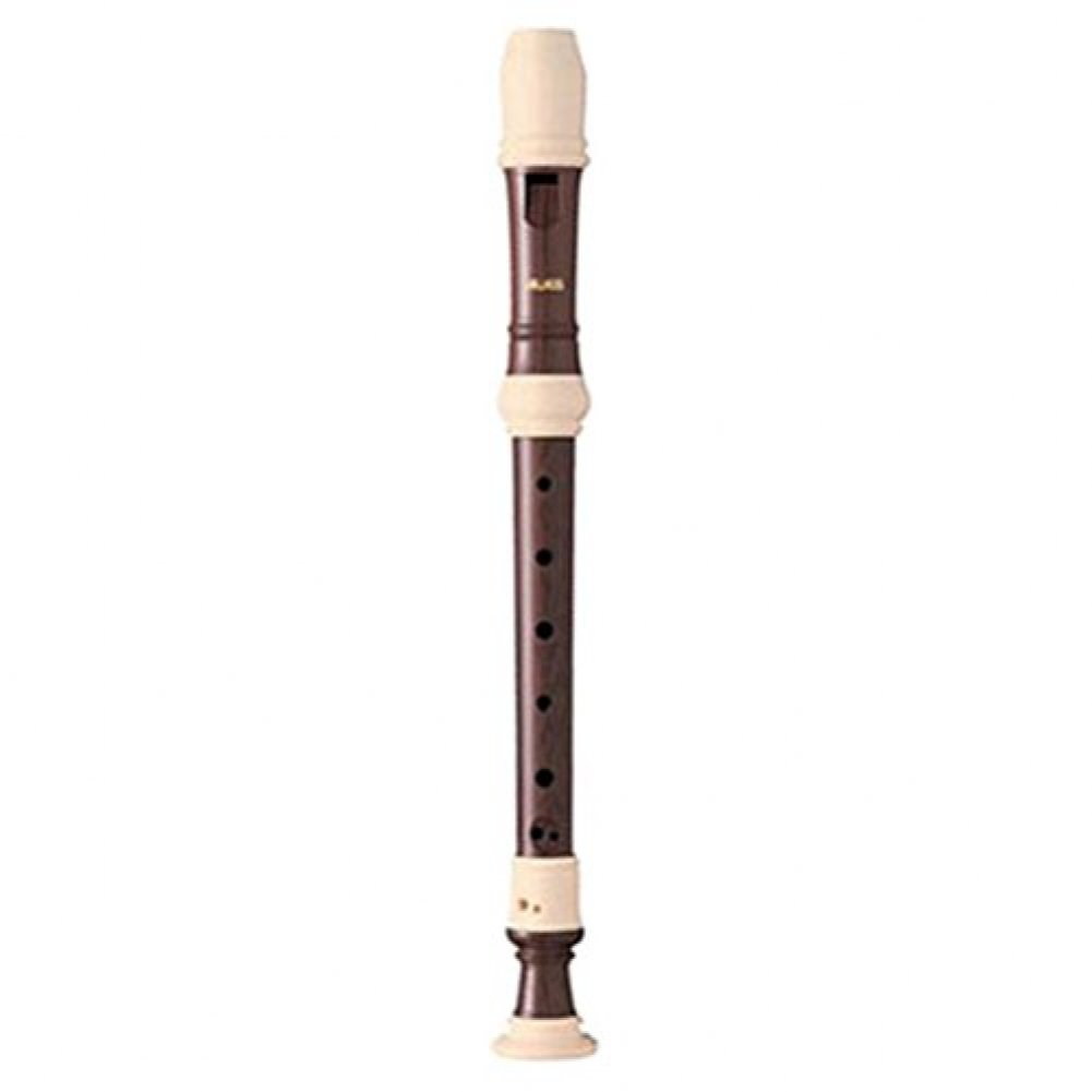 Aulos 703W Series "Haka" Descant Recorder - Modeled on the Iconic Richard Haka Design - Brown/Ivory ABS Construction - English Fingering