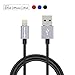 Apple MFI Certified Lightning to USB Charger Cable, BlitzWolf 3.3ft Braided Charger and Data Cord for iPhone 5 5s 5c 6s / 6s Plus 6SE, iPad Air, iPad mini, iPod (Black)