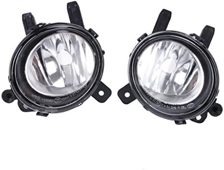 Left &amp; Right Side Clear Case Glass Lens Bumper Fog Lights for 2012-2015 BMW F22 F30 F35 3 Series Left 63177248911 Right 63177248912