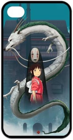 Fashion Spirited Away Anime Personalized iPhone 4 4S Rubber Gel Silicone Case Cover