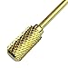 Beauticom Professional Pana Gold Large Dome Top Barrel Carbide Bit (Coarse) 3/32