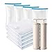 LOZAYI Home Premium Space Saver Bags Combination Package 8 Pack (4 x Large, 4 x Medium), Vacuum Storage Bags,Free Hand-Pump for Travel.Roll-Up Compression Bags Don't Need to Pump Or Vacuum