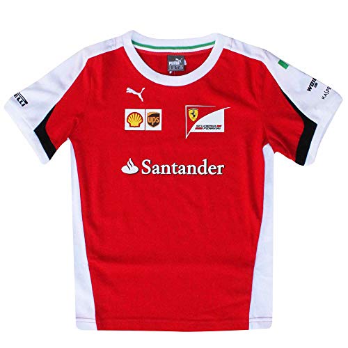 Official F1 Grand Prix Ferrari Scuderia Kids T-Shirt by Puma (100% Cotton)