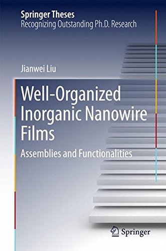 Well-Organized Inorganic Nanowire Films: Assemblies and Functionalities (Springer Theses) Well-Organized Inorganic Nanowire Films: Assemblies and Functionalities (Springer Theses)