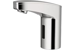Sloan Optima EAF-350 Sensor Activated Touch-Free Faucet, Commercial Grade with Mounting Hardware - 0.5GPM Battery-Powered Deck-Mounted Mid Body, Polished Chrome Finish, 3335110