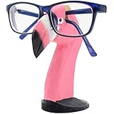 VIPbuy Handmade Wood Carving Eyeglasses Spectacle Holder Stand Sunglasses Display Rack Home Office Desk DÃ©cor Gift (Flamingo)