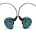 KZ AS10, LINSOUL 5BA HiFi Stereo in-Ear Earphone High Resolution Earbud Headphone 0.75mm 2 pin Cable, Five Balanced Armature Drivers, Noise Cancelling (Without Mic, Cyan) primary