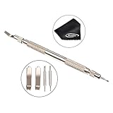 Mudder 5 Inch Spring Bar Link Pin Remover Watchmaker Tool with Extra 420 Steel Pins