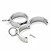 Silver Metal Wrist Ankle Cuff -Davidsource Chrome Plated Stainless Steel Bracelet Wrist Anklet Cuff A Pair of Restraint Gear for Unisex Bondage Play Adult Sex Toys (M)thumb 1