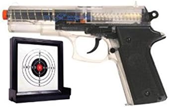 Double Eagle Spring Pistol,Clear Clam with an Extra Magazine and a Target.
