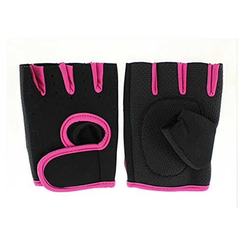 TXIN Choose Size Women Weight Lifting Gloves Fitness Gym Exercise Training (Rose,M) - Thumbnail 2